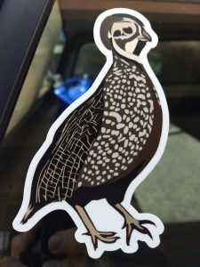 Mearns quail sticker